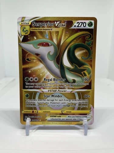 Serperior VSTAR 210/195 Secret Rare Silver Tempest Pokemon Near Mint