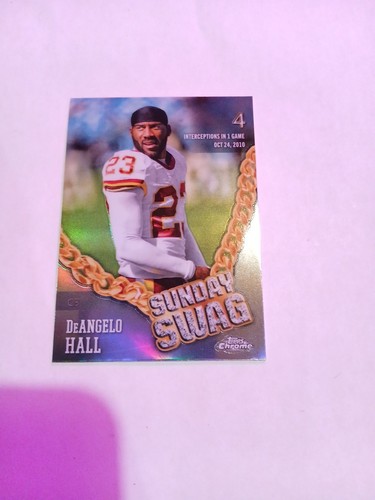 2024 Topps Chrome Sunday Swag Refractor DeAngelo Hall - Picture 1 of 2