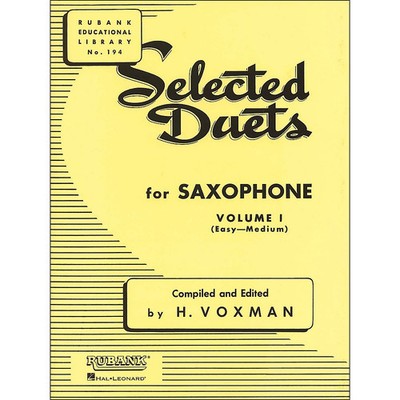 Hal Leonard Rubank Selected Duets for Saxophone Vol 1 EasyMedium