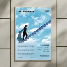 The Truman Show Movie Poster - Minimalist Movie Poster - Movie Poster Wall Art