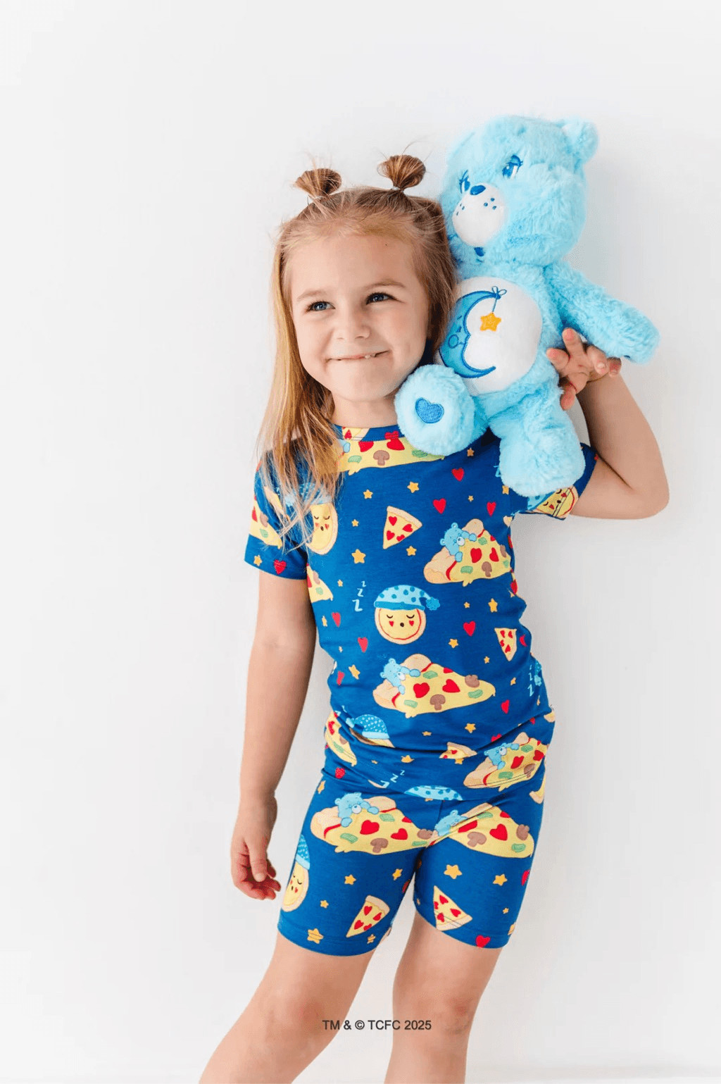NWT Birdie Bean Bamboo Care Bears Bedtime Pizza 2-Piece PJ: SHORT 6T