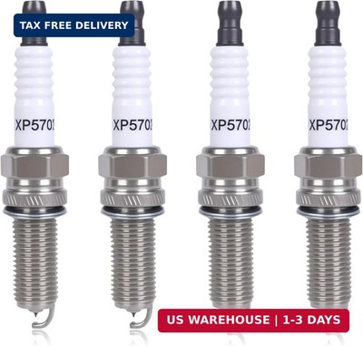 XP5702 Iridium Platinum Spark Plugs 4 Packs Compatible with Hyundai Elantra Sona
