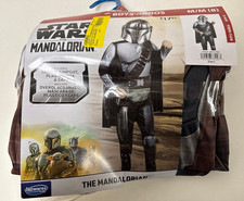 Star Wars Mandalorian Halloween Costume - Padded Jumpsuit,Mask Detachable Cape