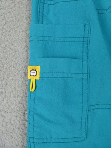 Unbranded Small Blue Drawstring Cargo Medical Scrub Pants - Picture 2 of 8