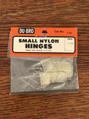 DU-BRO 119 Small Nylon Hinges 15 pcs.  