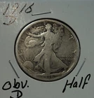 1916-D Walking Liberty Half Dollar Circulated