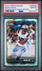 Drake Maye RC Auto PSA 10 2024 Topps Chrome Aqua Sonar 171/199 Patriots #RADMA