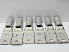 Burndy YAZ382NTCFX Compression Lugs 500 MCM Pink Die L99 2-Hole CU BOX OF 6 NEW