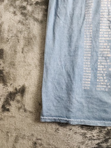 Nirvana T-Shirt Live 93 Utero Angel Merch Distressed Light Blue Tee Size Medium - Picture 12 of 12