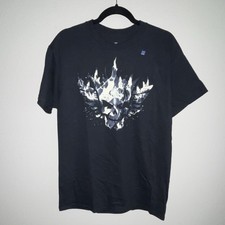 WWE Cody Rhodes 'American Nightmare' Blue White Skull T-Shirt Black Size M *NEW*