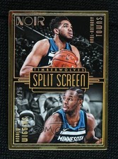 2017 Noir Metal Frame Split Screen 15/25 Karl-Anthony Towns Andrew Wiggins h8k