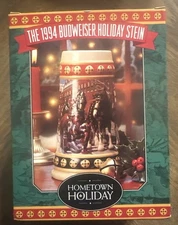  1994 Anheuser-Busch Holiday ceramic STEIN Hometown Holiday Clydesdale 
