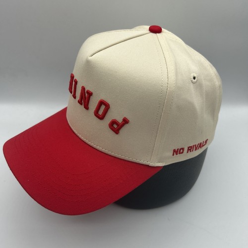 Sombrero SMU Mustangs "Al revés" Logotipo Spellout Rendimiento Gorra Snapback H90 - Imagen 2 de 8