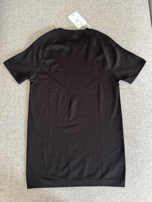 REAL** Gymshark Onyx 5.0 Seamless T-Shirt Black/Onyx Blue - Small