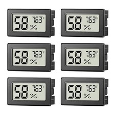 6 Pack Mini Hygrometer Indoor Humidity Meter, Digital Thermometer Monitor