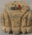 Native American Handcrafted 2" x 2" Double Sided Frog Fetish — photo 5