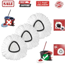 Mop Replace Head, 3 Pack Spin Mop Replacement Head Easywring 1-Tank System, E...