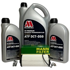 DSG DQ500 0BT 0DL 7 Speed VAG Gearbox Service Kit Millers Oils DSG DCT Mann Plug