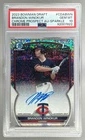 Brandon Winokur 2023 Bowman Chrome Sparkle Refractor Auto 1st RC 14/71 PSA 10