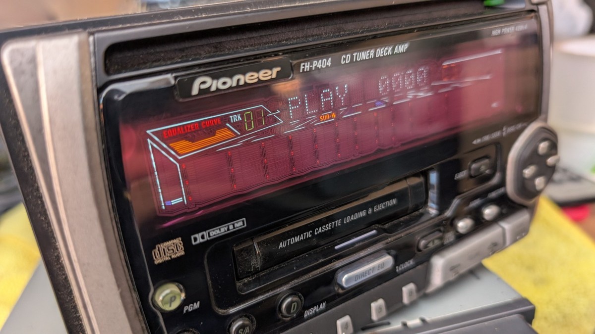 PIONEER FH-P404 CD CASSETTE PLAYER 2DIN CAR AUDIO Bluetooth | eBay