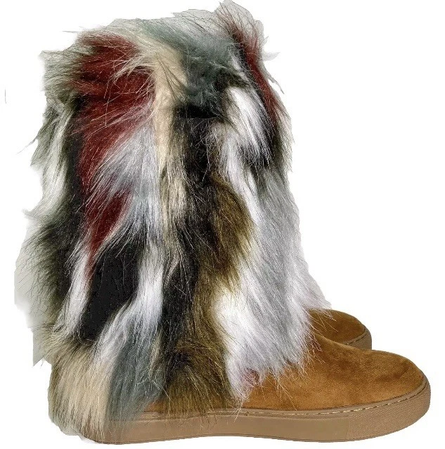 Bellini AIRBRUSH Botas Multicolor Marrón Microgamuza Piel Sintética W Talla 11 Foto 3 de 4