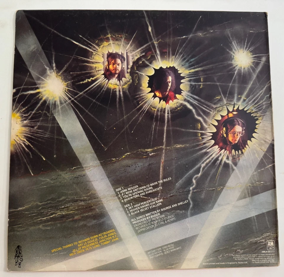 Budgie LP "If I Were Britannia..." A&M AML H6 8377 ~ UK Prog ~ 1976 ~ NM - Image 2 of 4