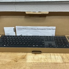Lenovo Professional Wireless Keyboard/Mouse Bundle - Gray, US English