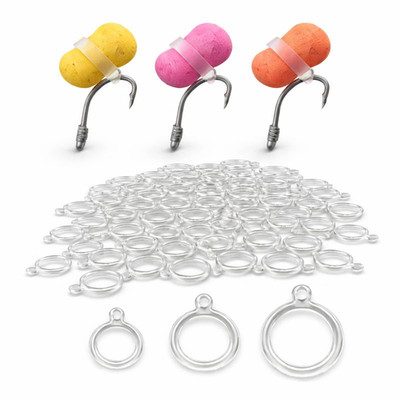 Fishing Pellet Bait Bands Tool Carp Fishing Elastic Band Latex Clear - UK POST
