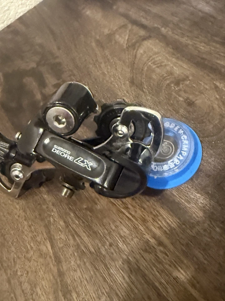 Desviador trasero vintage Shimano Deore LX RD-M565 8 velocidades MTB Japón jaula larga Foto 2 de 4