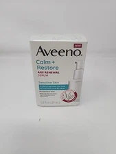 Aveeno Calm + Restore Age Renewal Serum Sensitive Skin Fragrance Free, 1fl