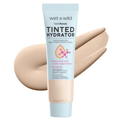 Wet n Wild Bare Focus Tinted Hydrator, Tinted Skin Veil, Light Medium, 0.91 Fl o