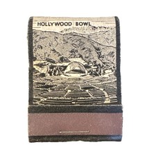 VTG RARE 1930s THE HOLLYWOOD BOWL ICONIC OLD MATCHBOOK UNSTRUCK FULL VTG RARE 1930s THE HOLLYWOOD BOWL ICONIC OLD MATCHBOOK UNSTRUCK FULL