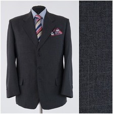 Mens Dark Grey Blazer 44S UK Size Sport Coat Jacket