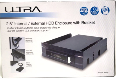 ULTRA 2.5 Internal/External HDD Enclosure with Bracket *NEW*