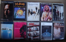 Lot of 10 Rock audio cassettes. CLAPTON,DEF LEPPARD.FLEETWOOD MAC,FRAMPTON...