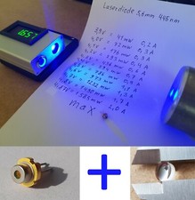 5 diodi laser blu 445 nm 1,5 watt + lente vetro modulo laser 5,6 mm incisione