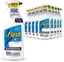 10X Flash Bathroom Cleaner Spray 800ml Bathroom Cleaning Limescale Remover 4.25 per litre