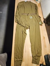 USMC Shirt And Pants Larg Brown FROG Flame Resistant FR XGO Silk Weight Military