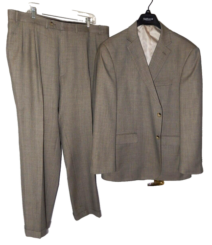 Geoffrey Beene 100% Wool Nailhead Suit-50R