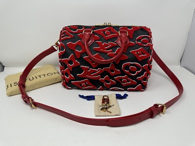 Louis Vuitton Speedy Bandouliere Bag Limited Edition Urs Fischer