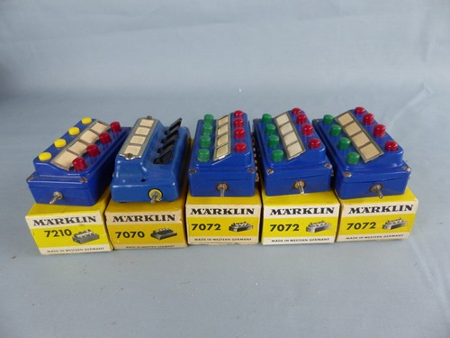 MÄRKLIN lot de 5 boitiers contacteur a impulsion 7072 7070 7210 , testé OK - Imagen 5 de 5