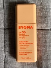 BYOMA Ultralight Face Fluid SPF50 50ml High Protection, Hydrating Sunscreen