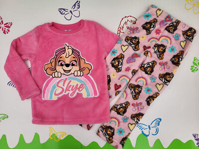 Hausanzug Schlafanzug Fleece Paw Patrol Skye Größe 98/104 110/116 122/128