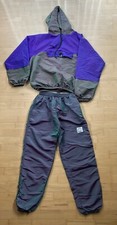 Vintage 80s 90s Wise Guy Jacket Pants Tracksuit Windbreaker Iridescent Purple