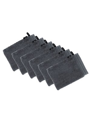 Vossen 6er Pack Waschhandschuh 22 x 16 cm Belief