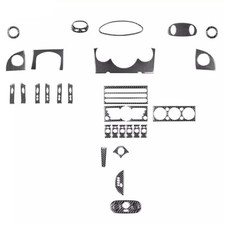 30pcs Whole Interior Trim Real Carbon Fiber Set For Mini Cooper R50 R53 2000-04