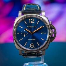 Panerai Luminor Due 42mm Blue Dial Box and Papers - PAM00927