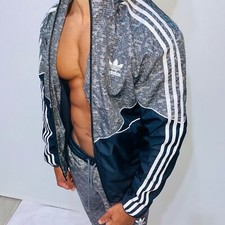 Adidas Originals Vintage Super Rare Chile Windbreaker Glanz L