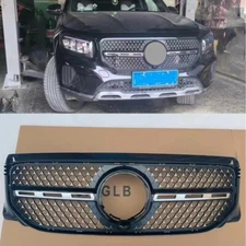 Black + Chrome Grill Front Bumper Grille Fits For Mercedes Benz GLB class X247 