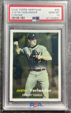 2006 Topps Heritage Chrome /1957 Justin Verlander RC Rookie PSA 10 GEM MINT